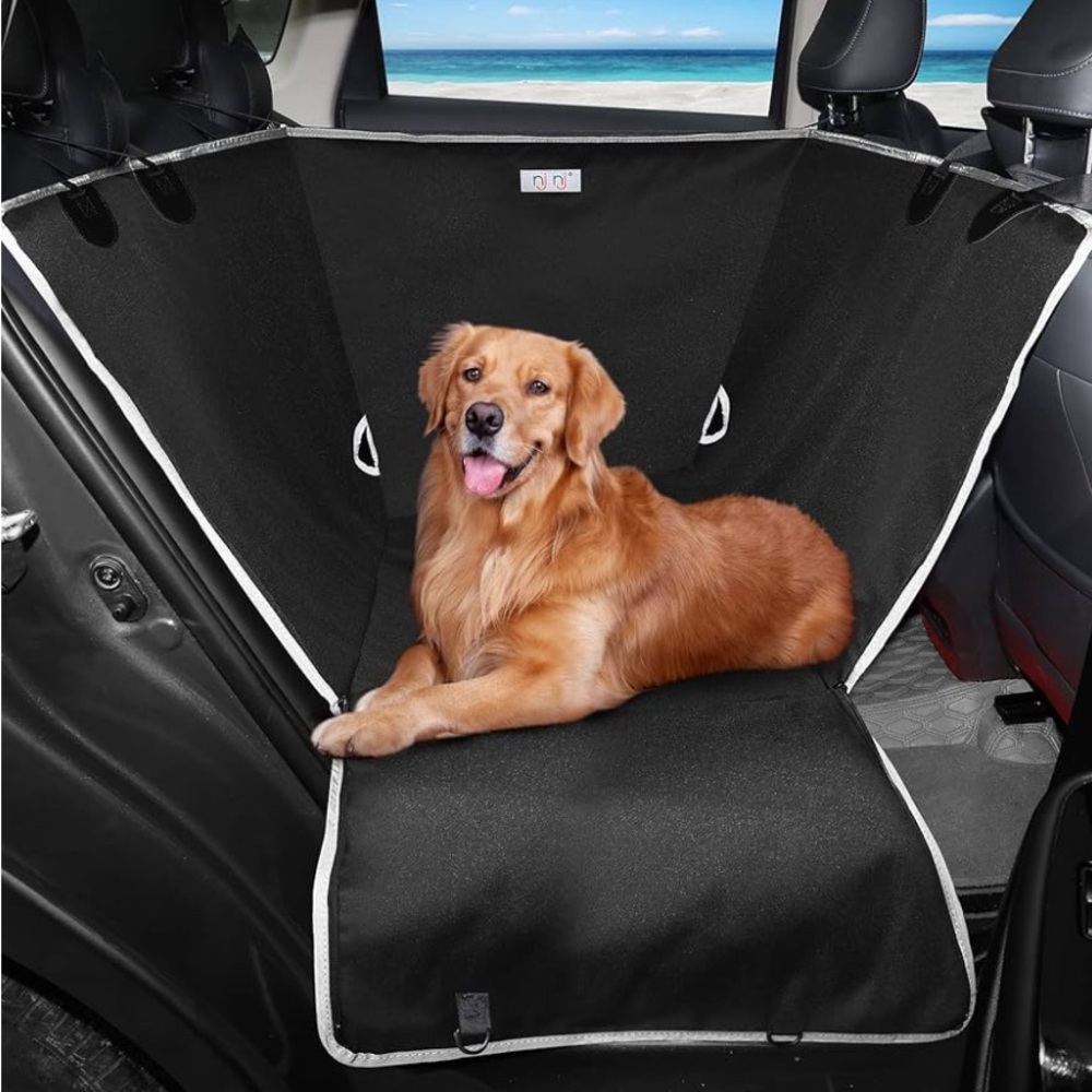 Dog Car Seat Cover for Back Seat - Waterproof Dog